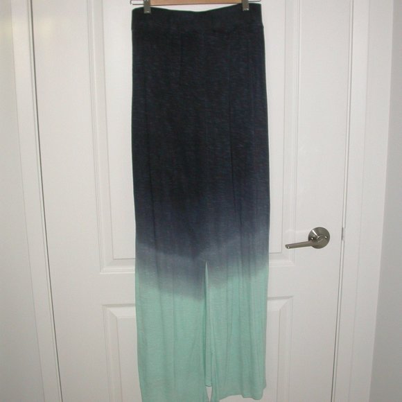 Navy Blue and Turquoise Tie Dye Skirt - Picture 2 of 2